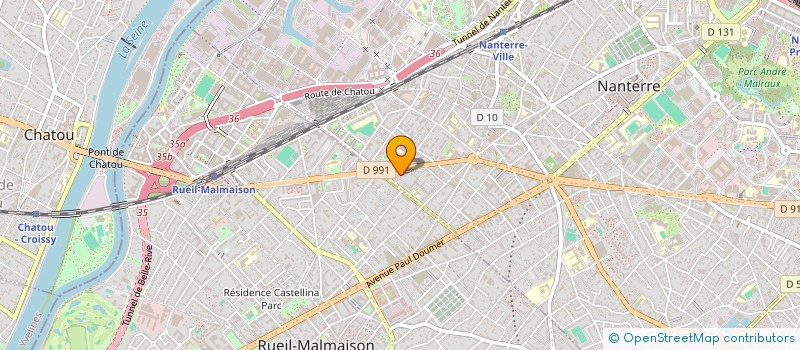 localisation de l'entreprise MONSIEUR BAROUDI MORKACHE  NANTERRE