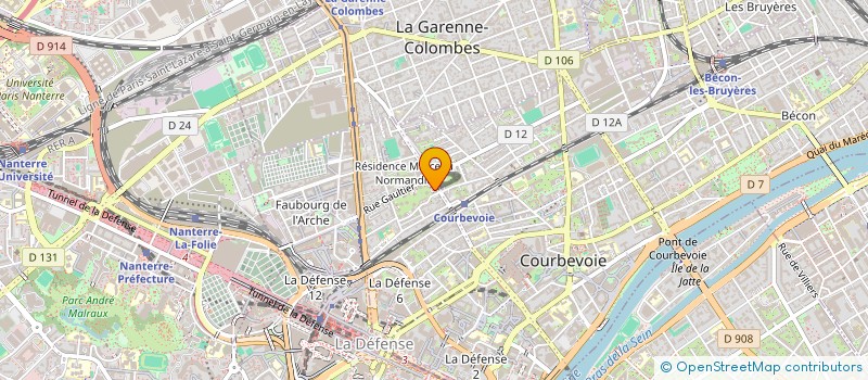localisation de l'entreprise MONSIEUR BARREIRO NSIMBA VANGAWETE à COURBEVOIE