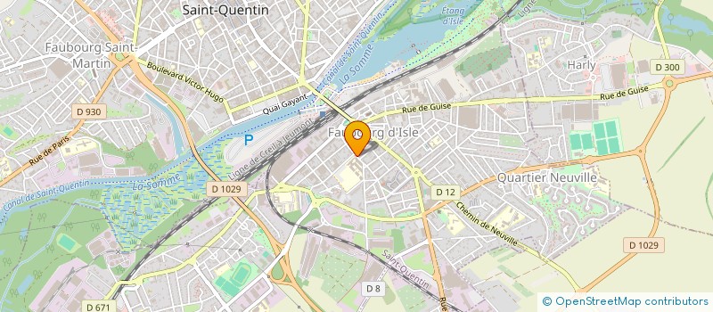 localisation de l'entreprise MONSIEUR BARSAT ARAB  SAINT-QUENTIN