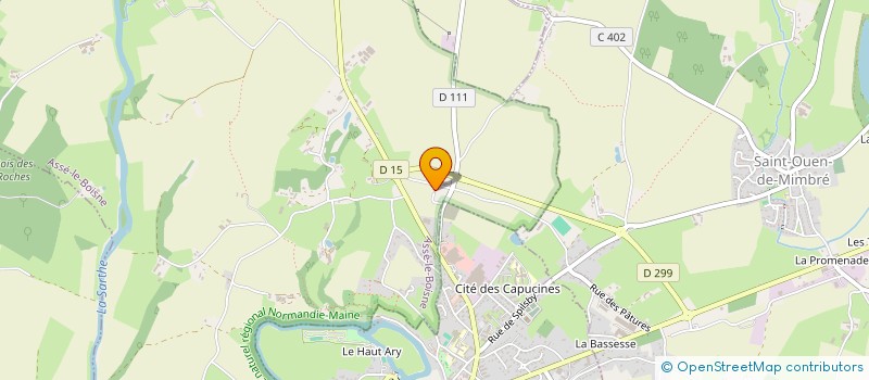 localisation de l'entreprise MONSIEUR BARTHELEMY BAUMER  ASSE-LE-BOISNE