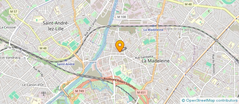 localisation de l'entreprise MONSIEUR BARTHELEMY COURMONT à LA MADELEINE