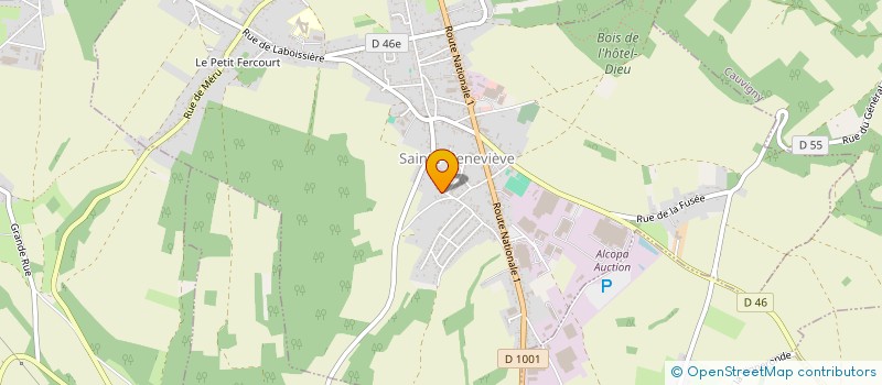 localisation de l'entreprise MONSIEUR BARTHELEMY FRANCOIS  SAINTE-GENEVIEVE