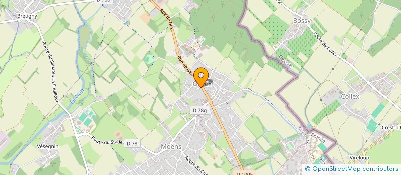 localisation de l'entreprise MONSIEUR BARTHELEMY GALLOPIN  ORNEX