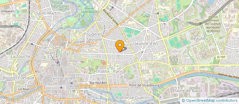 localisation de l'entreprise MONSIEUR BARTHELEMY HOUOT  RENNES