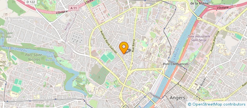 localisation de l'entreprise MONSIEUR BARTHELEMY LUET à ANGERS