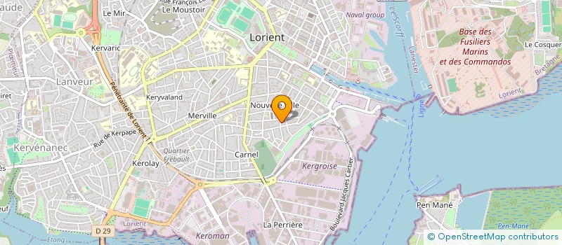 localisation de l'entreprise MONSIEUR BARTHELEMY OLIVIER  LORIENT