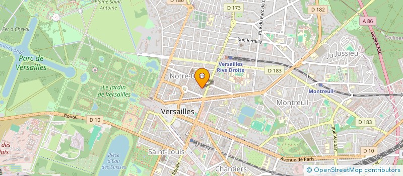 localisation de l'entreprise MONSIEUR BARTHELEMY RIGAUD à VERSAILLES