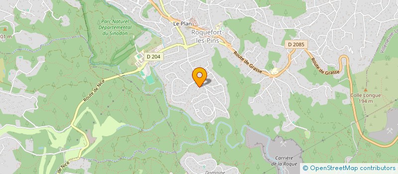 localisation de l'entreprise MONSIEUR BARTHELEMY TEXIER  ROQUEFORT-LES-PINS