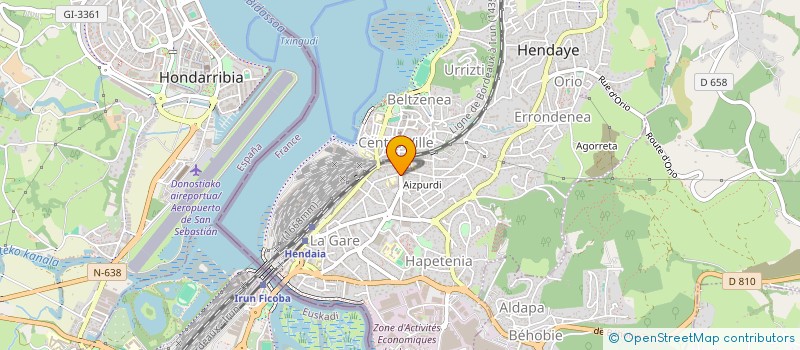 localisation de l'entreprise MONSIEUR BARTOLO D'ANTUONO  HENDAYE