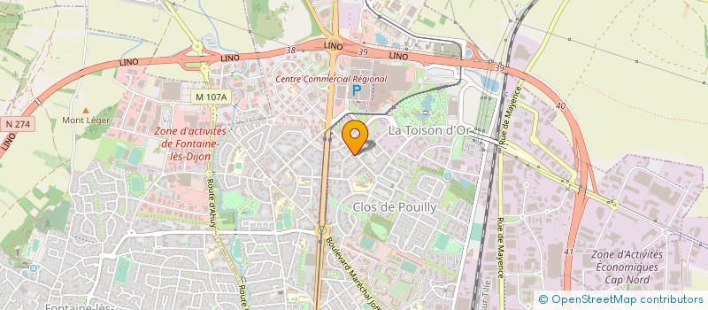 localisation de l'entreprise MONSIEUR BASHKIM BLAKCORI  DIJON