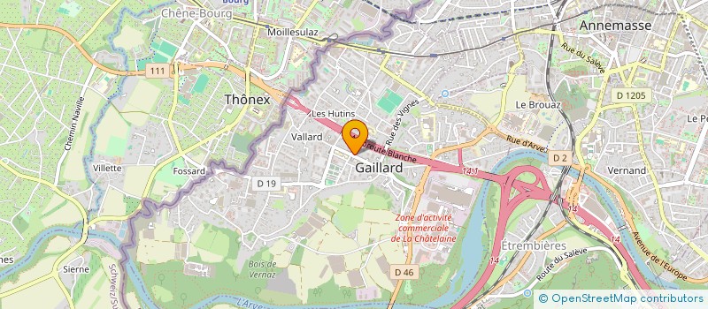 localisation de l'entreprise MONSIEUR BASHKIM MAHMUTI  GAILLARD