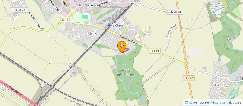 localisation de l'entreprise MONSIEUR BASHKIM RUSHITI  MITRY-MORY