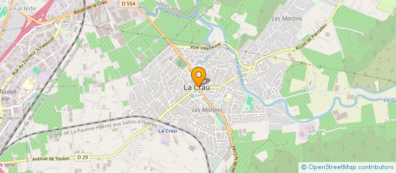 localisation de l'entreprise MONSIEUR BASIL BERNAUDAT  LA CRAU