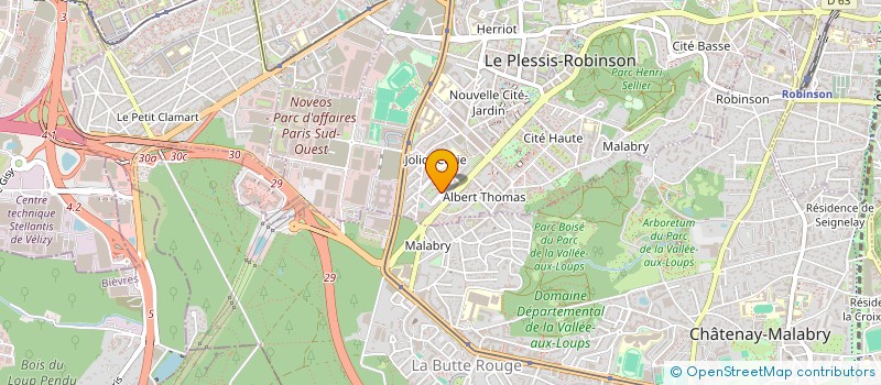 localisation de l'entreprise MONSIEUR BASILE AZOUANDJI-GBEDJOU  LE PLESSIS-ROBINSON