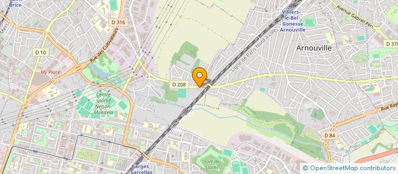 localisation de l'entreprise MONSIEUR BASILE BELLEC  SARCELLES