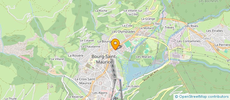 localisation de l'entreprise MONSIEUR BASILE BICHERON  BOURG-SAINT-MAURICE