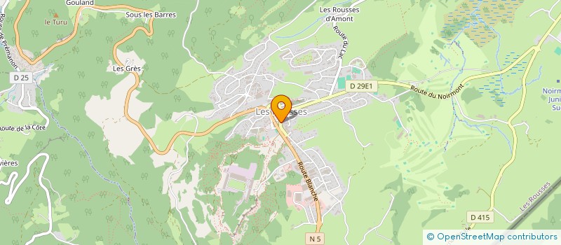 localisation de l'entreprise MONSIEUR BASILE BREDOUAIRE  LES ROUSSES