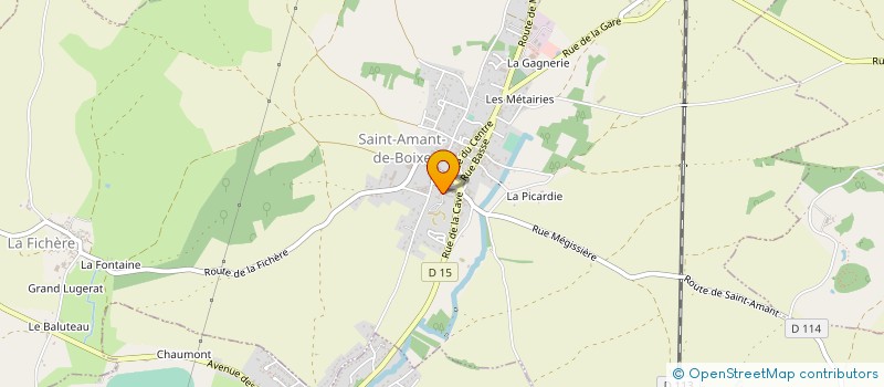 localisation de l'entreprise MONSIEUR BASILE CHAUDRET à SAINT-AMANT-DE-BOIXE