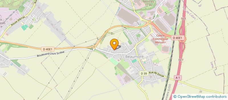 localisation de l'entreprise MONSIEUR BASILE CHEVALIER  HENIN-BEAUMONT