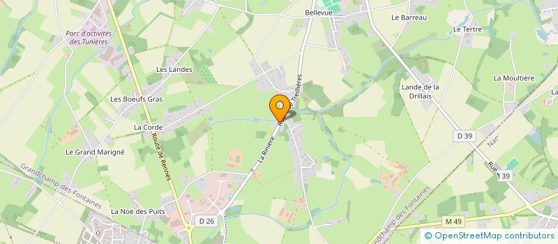 localisation de l'entreprise MONSIEUR BASILE COLLET  GRANDCHAMP-DES-FONTAINES