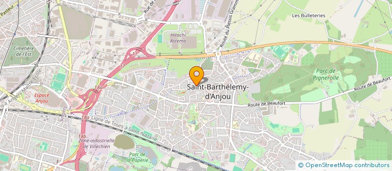 localisation de l'entreprise MONSIEUR BASILE COTTENCEAU  SAINT-BARTHELEMY-D'ANJOU