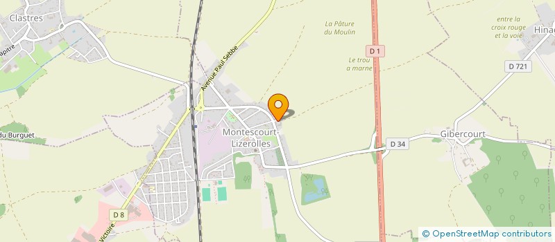 localisation de l'entreprise MONSIEUR BASILE DECARSIN  MONTESCOURT-LIZEROLLES