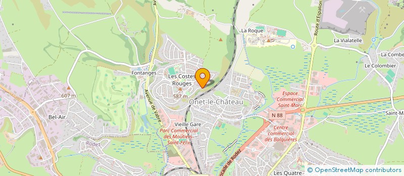 localisation de l'entreprise MONSIEUR BASILE DESSAIVRE  ONET-LE-CHATEAU