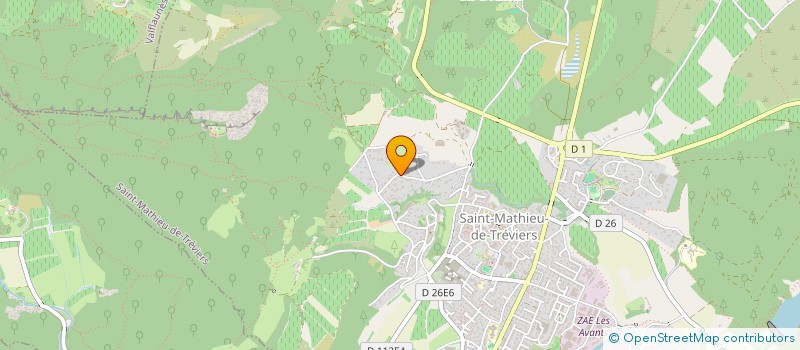 localisation de l'entreprise MONSIEUR BASILE DUBOIS  SAINT-MATHIEU-DE-TREVIERS