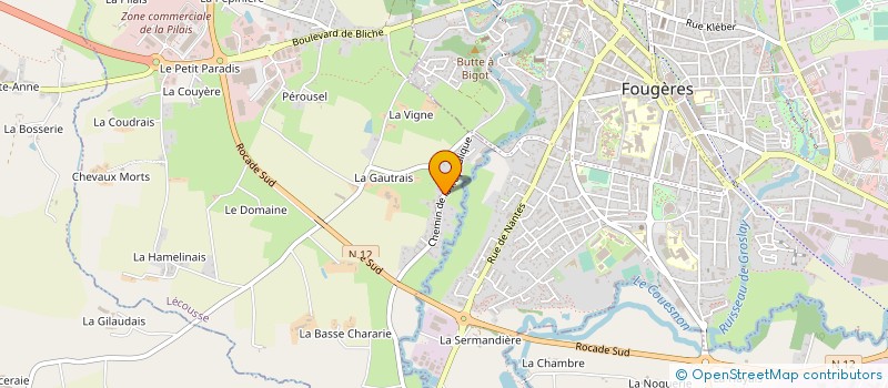 localisation de l'entreprise MONSIEUR BASILE GANIER  LECOUSSE