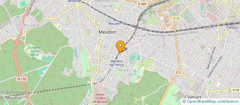 localisation de l'entreprise MONSIEUR BASILE GERON  MEUDON