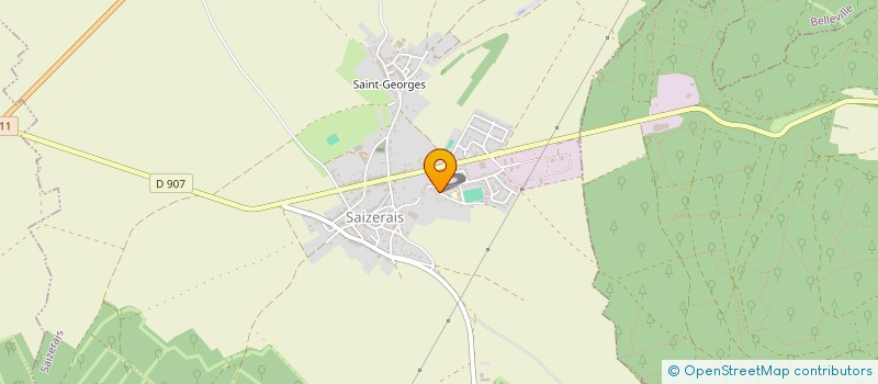 localisation de l'entreprise MONSIEUR BASILE GOUDEAU  SAIZERAIS