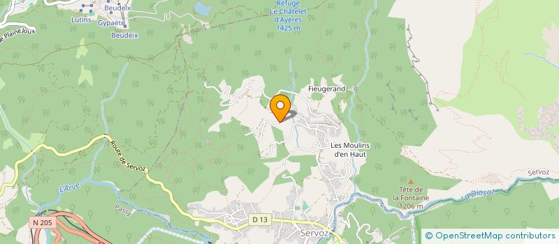 localisation de l'entreprise MONSIEUR BASILE GOY  SERVOZ