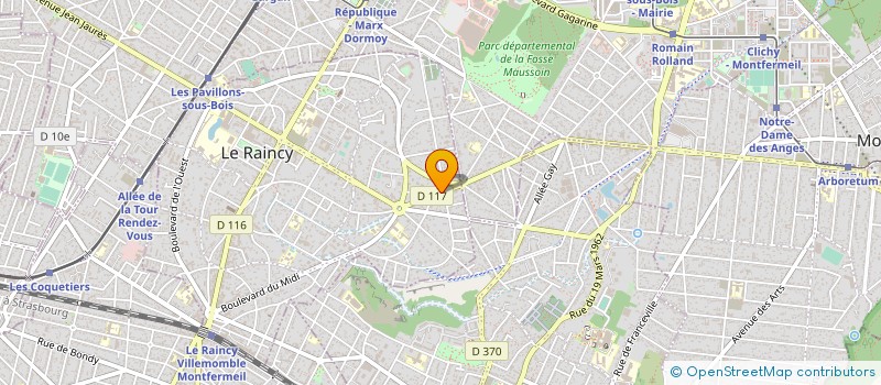 localisation de l'entreprise MONSIEUR BASILE HAPPI à LE RAINCY