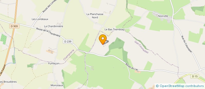 localisation de l'entreprise MONSIEUR BASILE LEPORTIER à GIEL-COURTEILLES