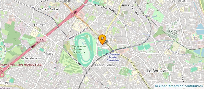 localisation de l'entreprise MONSIEUR BASILE PAGE à LE BOUSCAT