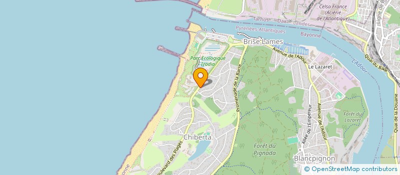 localisation de l'entreprise MONSIEUR BASILE PAJOT à ANGLET