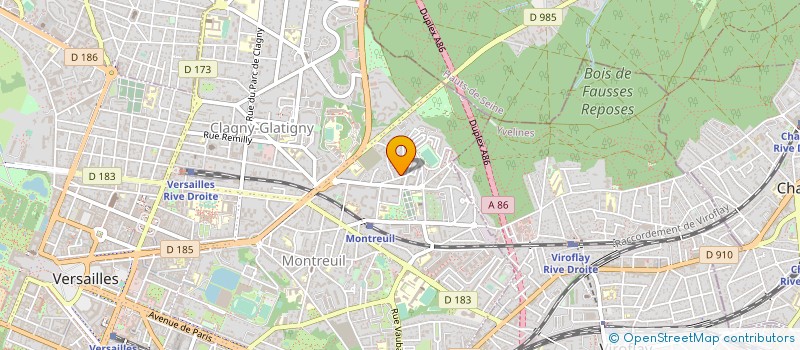 localisation de l'entreprise MONSIEUR BASILE PERRET à VERSAILLES
