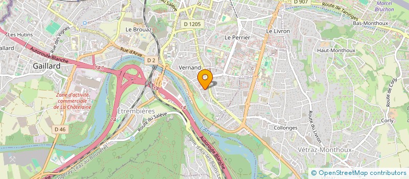localisation de l'entreprise MONSIEUR BASILE PIANTCHENKO GRAF à ANNEMASSE