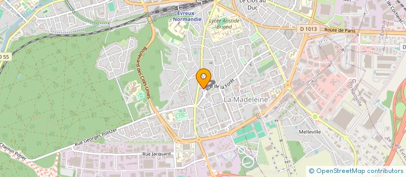 localisation de l'entreprise MONSIEUR BASILE TOSSOU  EVREUX