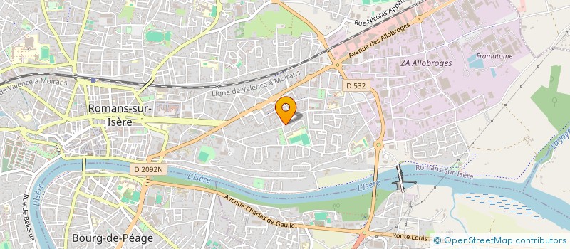 localisation de l'entreprise MONSIEUR BASSAM OUECHTATI  ROMANS-SUR-ISERE