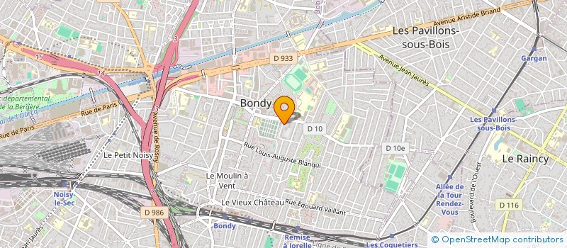 localisation de l'entreprise MONSIEUR BASSECKOU JASSIGUI  BONDY