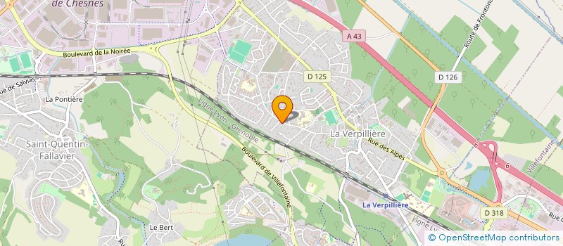 localisation de l'entreprise MONSIEUR BASSEM AMOR  LA VERPILLIERE