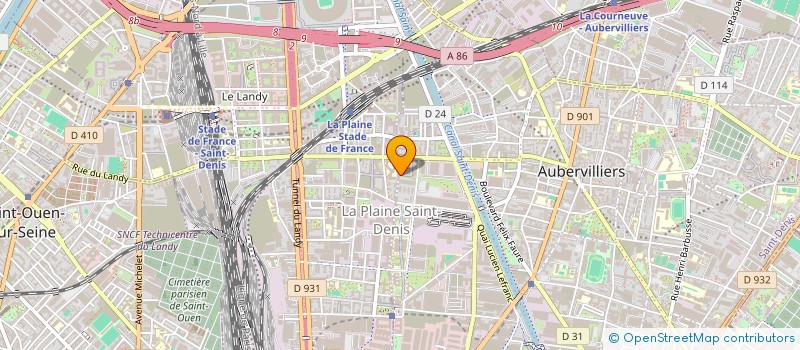 localisation de l'entreprise MONSIEUR BASSEM BOUDEN  AUBERVILLIERS