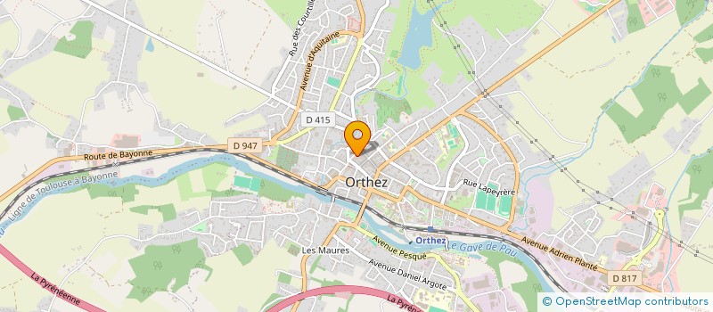 localisation de l'entreprise MONSIEUR BASSEM RABBEH  ORTHEZ