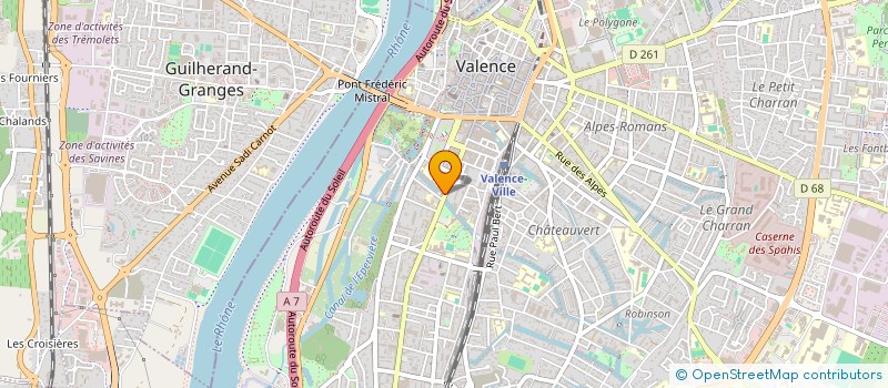 localisation de l'entreprise MONSIEUR BASSEM RAGGAD  VALENCE