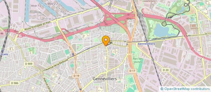 localisation de l'entreprise MONSIEUR BASSENY KANTE à GENNEVILLIERS