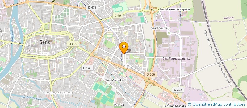 localisation de l'entreprise MONSIEUR BASSIROU BABOU  SENS