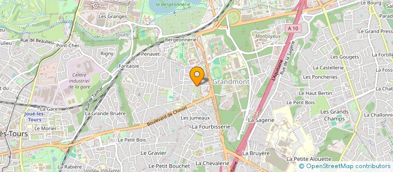 localisation de l'entreprise MONSIEUR BASSIROU GUEYE à JOUE-LES-TOURS