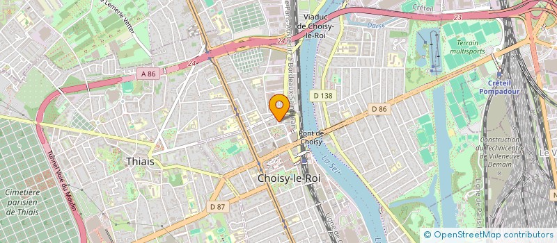 localisation de l'entreprise MONSIEUR BASSIROU SIMAGA  CHOISY-LE-ROI