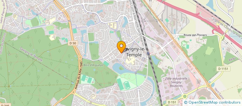 localisation de l'entreprise MONSIEUR BASTIAMPILLAI MICHAELNAYAGAM  SAVIGNY-LE-TEMPLE